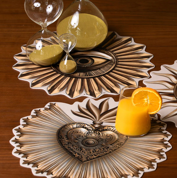 SET DE TABLE EX VOTO GOLD  PODEVACHE